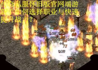 传奇私服怀旧版官网端游新手如何选择职业与快速提升战力？
