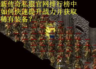 新传奇私服官网排行榜中如何快速提升战力并获取稀有装备？