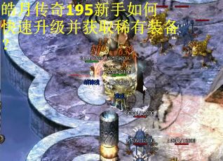 皓月传奇195新手如何快速升级并获取稀有装备？
