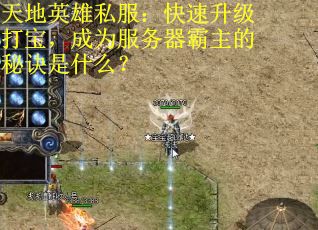 天地英雄私服：快速升级打宝，成为服务器霸主的秘诀是什么？