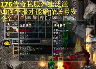 176传奇私服外挂泛滥如何举报才能确保账号安全？