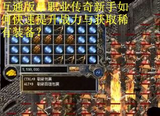 互通版单职业传奇新手如何快速提升战力与获取稀有装备？