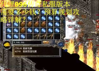 代理996传奇私服版本需要多少钱？预算规划攻略详解？