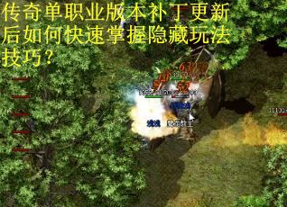 传奇单职业版本补丁更新后如何快速掌握隐藏玩法技巧？