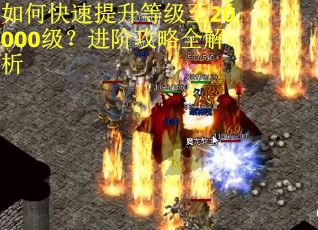 如何快速提升等级至20000级？进阶攻略全解析