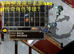 如何快速提升私服haosf传奇角色等级？