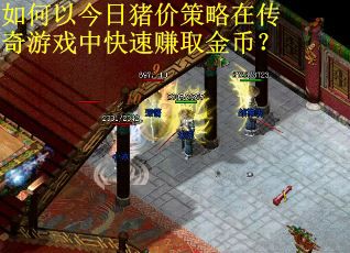 如何以今日猪价策略在传奇游戏中快速赚取金币？