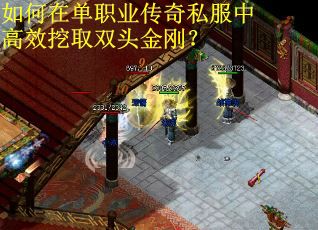 如何在单职业传奇私服中高效挖取双头金刚？